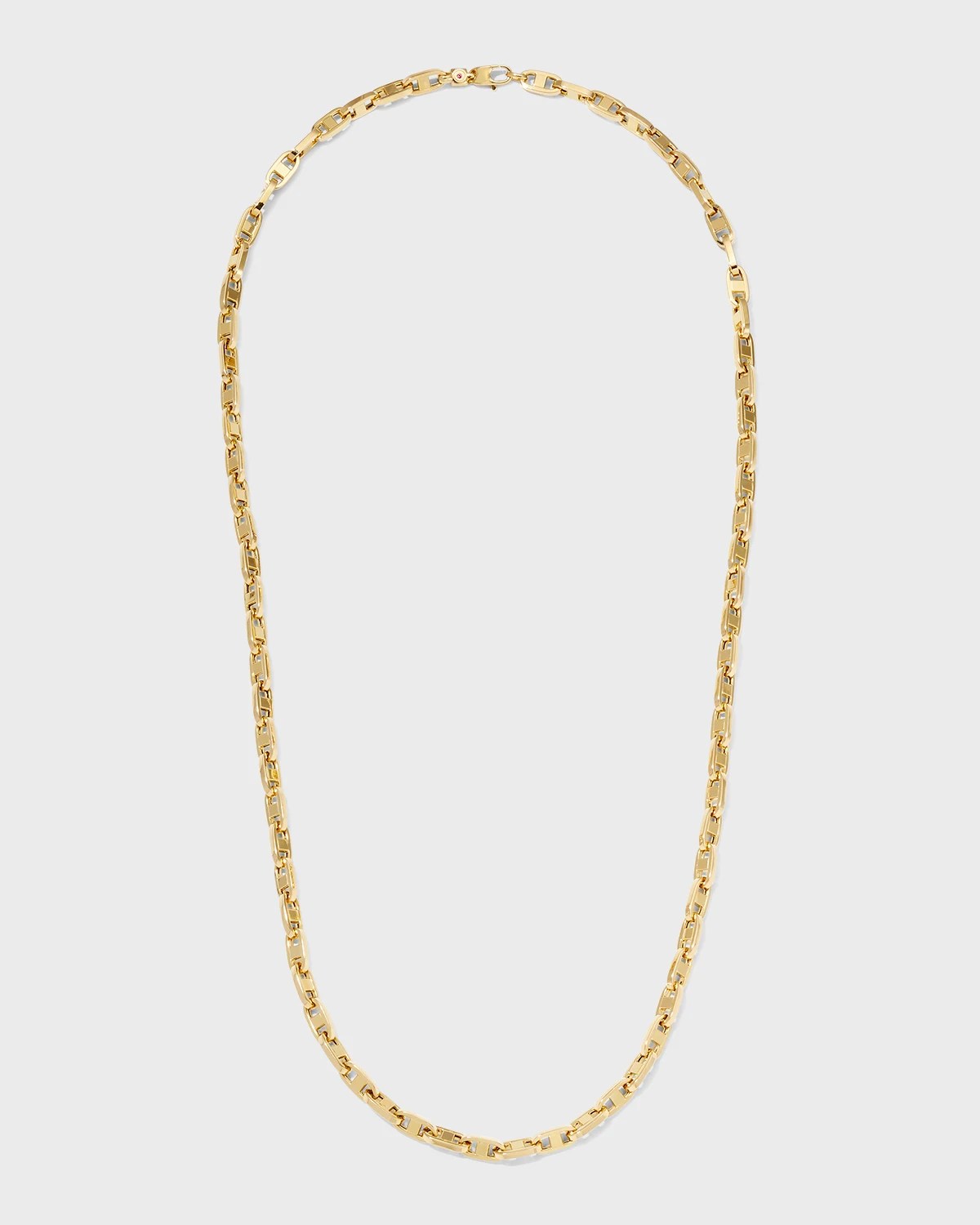 Roberto Coin 18k Gold Paperclip Necklace, 22"L Neiman Marcus