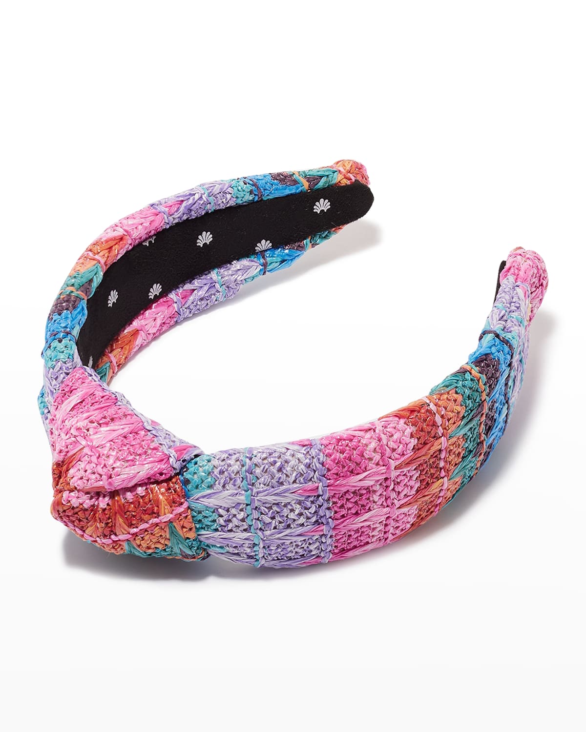 Lele Sadoughi Multicolor Knot Raffia Headband Neiman Marcus
