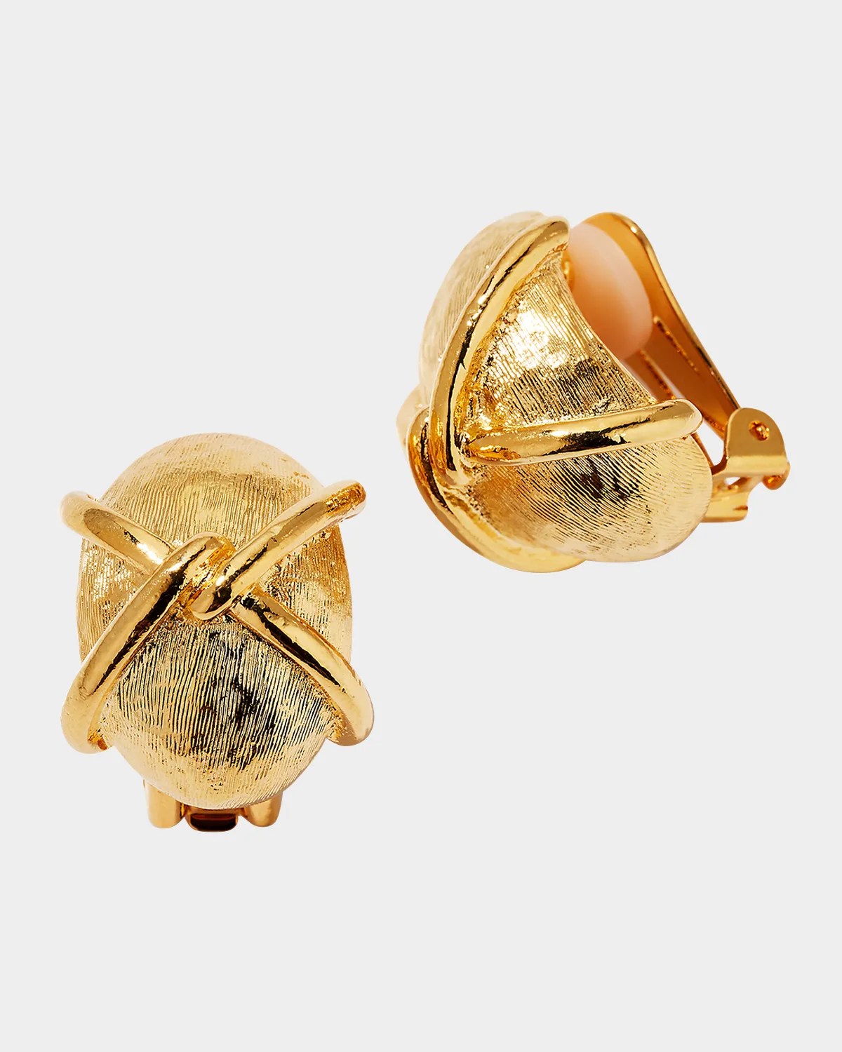 Jay Lane TwoTone Clip Earrings Neiman Marcus