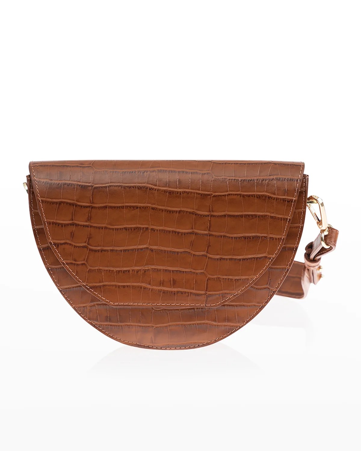 Joanna Maxham Embossed Zip Shoulder Bag Neiman Marcus