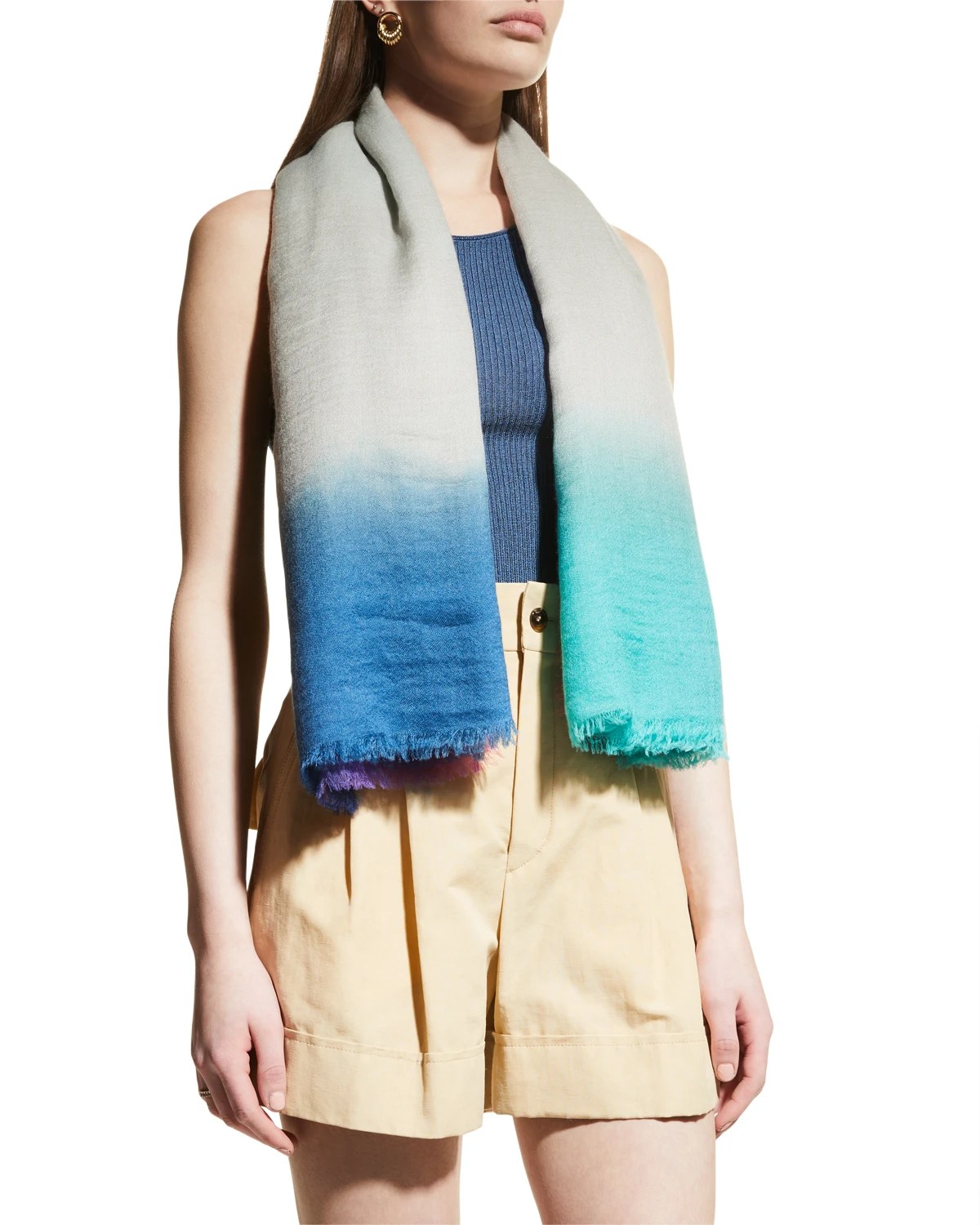 Sofia Cashmere Cashmere Ombre Scarf Neiman Marcus