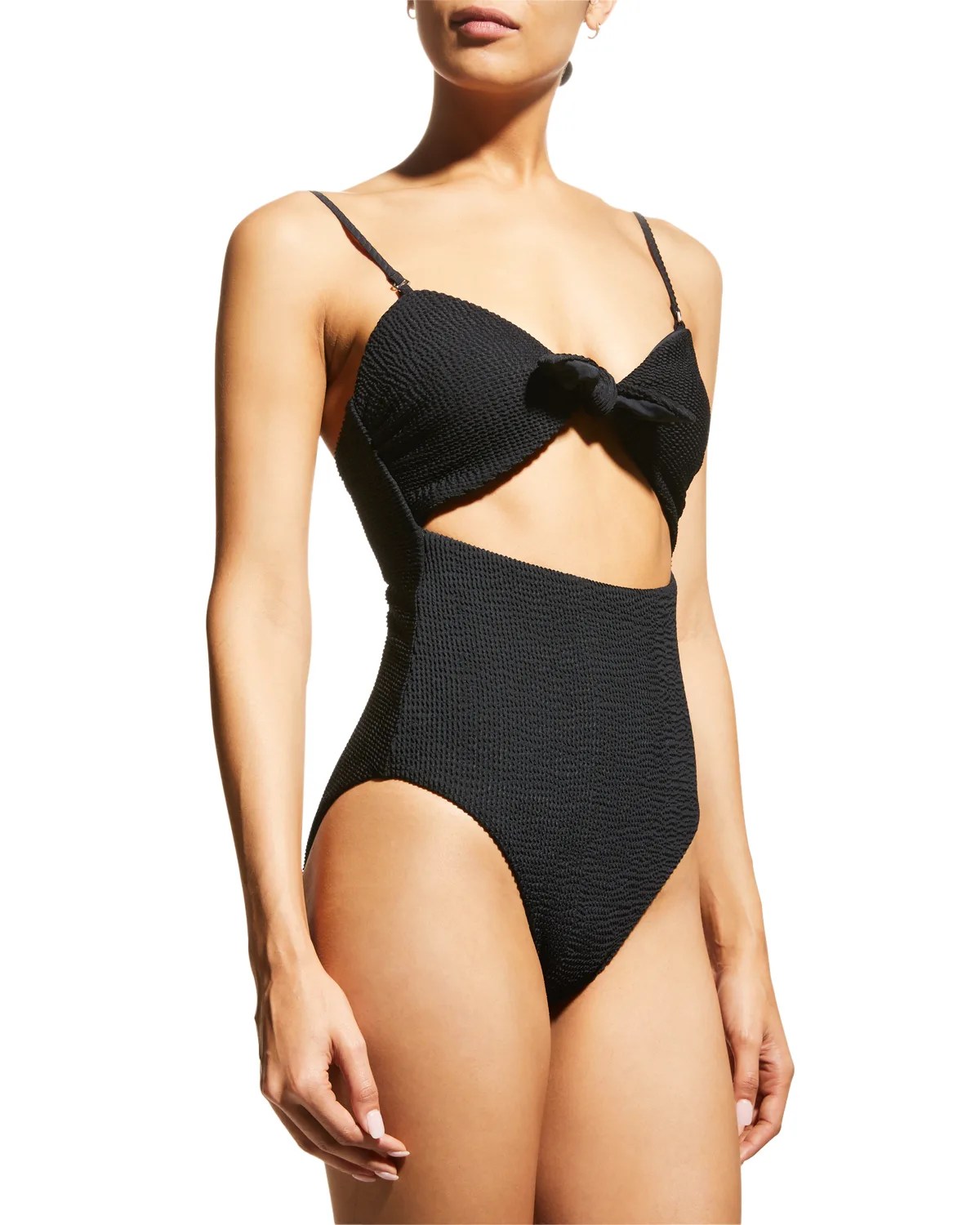 La Blanca Plus Size Waves Ruffle Bandeau OnePiece Swimsuit Neiman Marcus