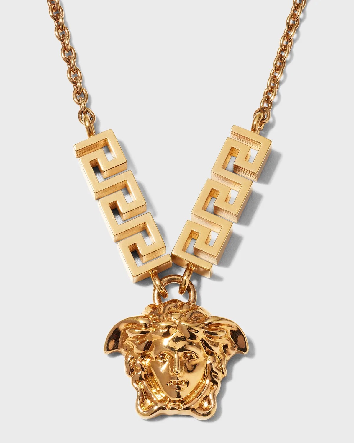 Versace Logo Text Pendant Necklace Neiman Marcus