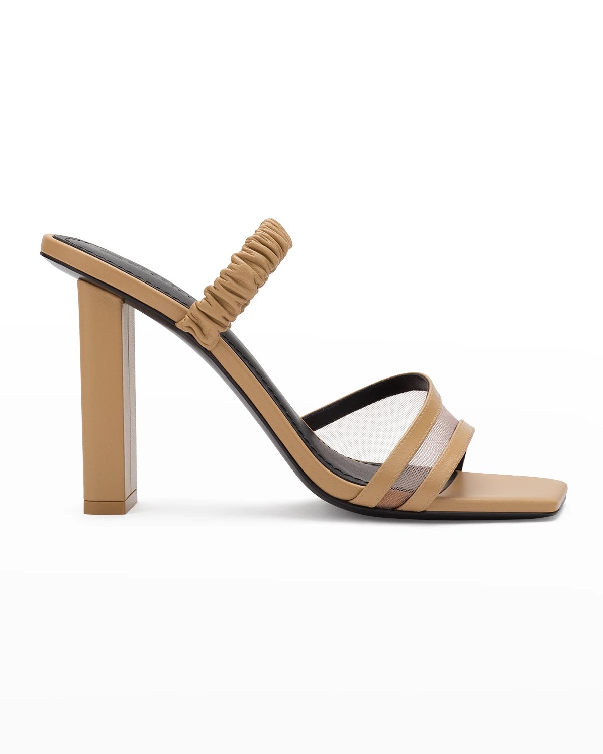 Mercedes Castillo Nicole Knotted Metallic Slide Sandals Neiman Marcus