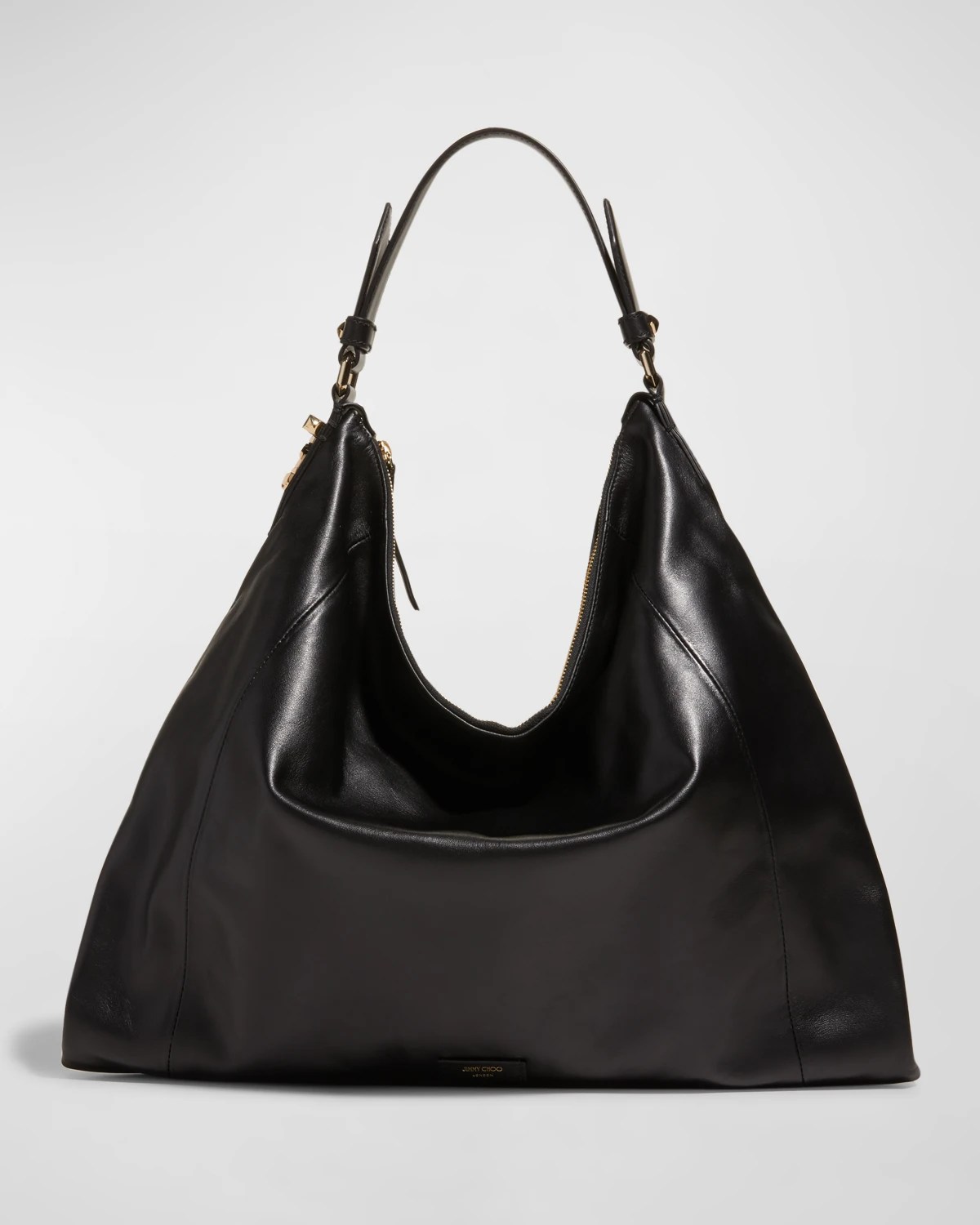 Jimmy Choo Ana Zip Suede Hobo Bag Neiman Marcus