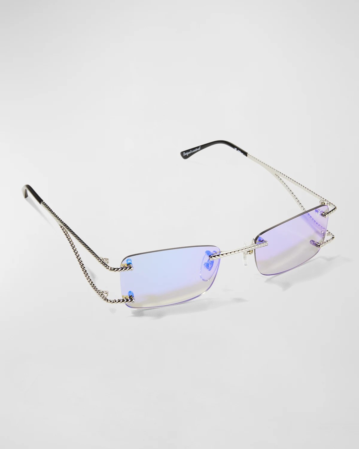 Vintage Frames Company Men's Rivington 24k Gold Rimless Sunglasses