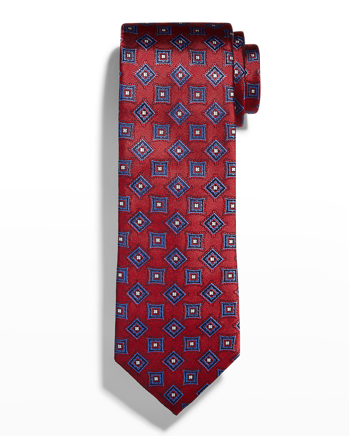 Canali Men's Medallion Silk Tie Neiman Marcus
