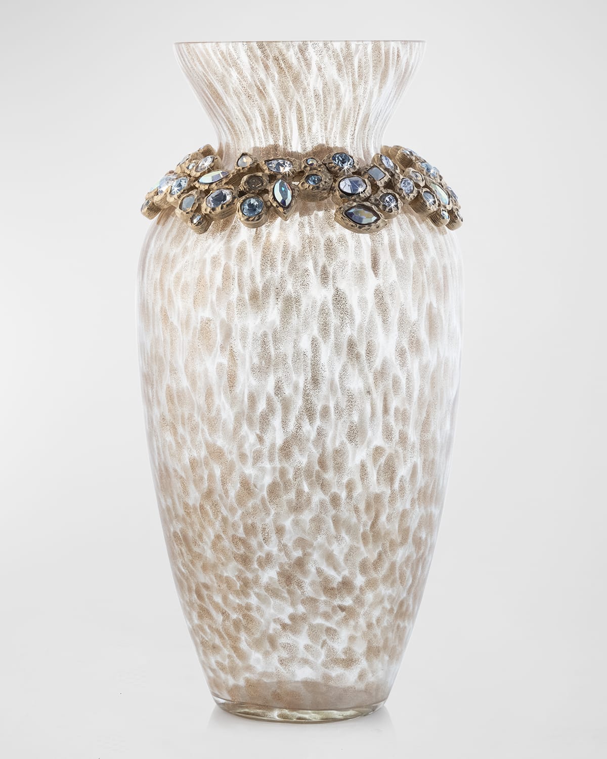 Jay Strongwater Norah Bejeweled Vase Peacock Neiman Marcus