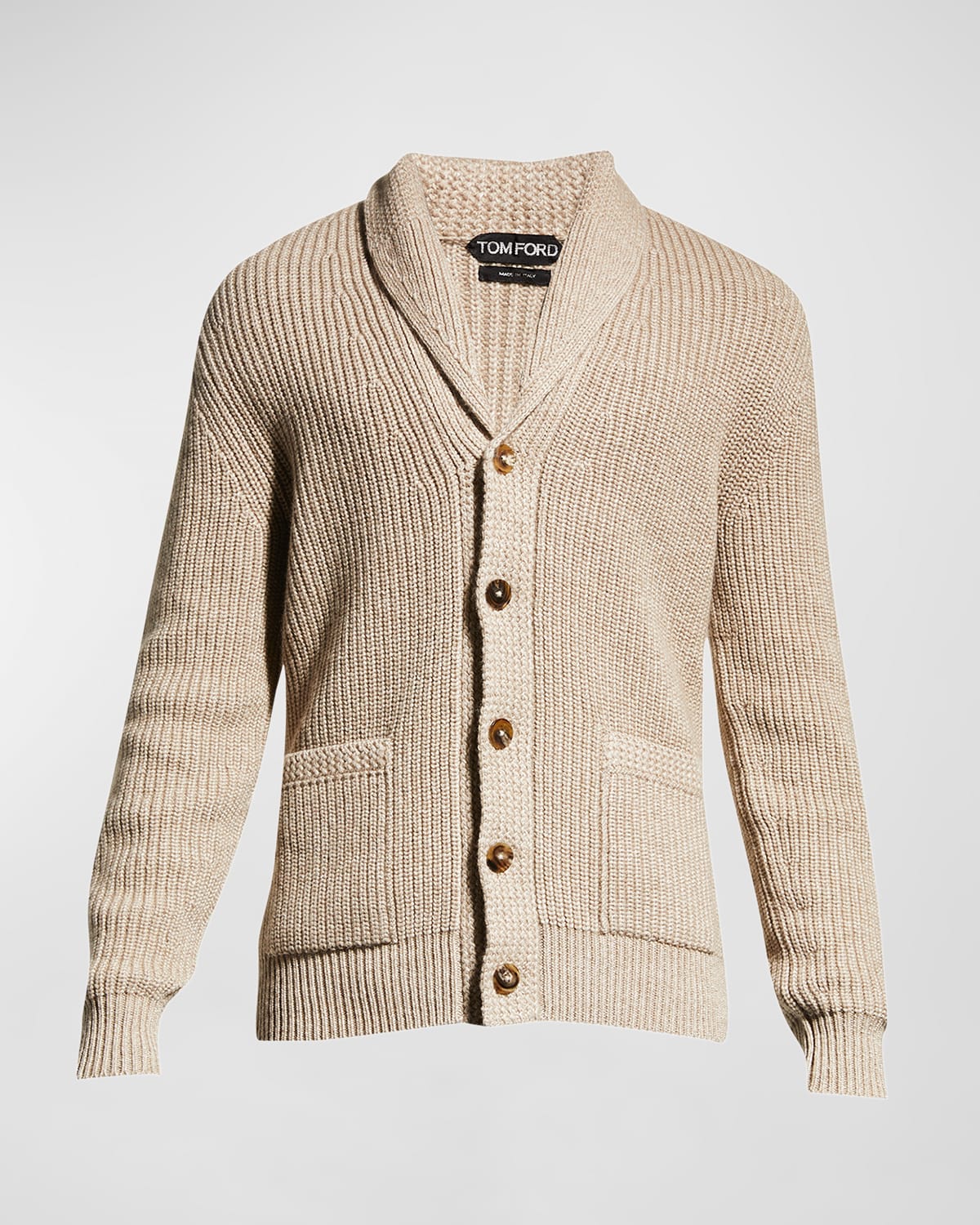 TOM FORD Men's CashmereLinen Knit Cardigan Neiman Marcus