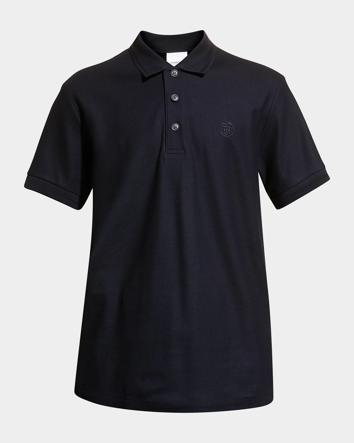 Burberry Men's Eddie Pique Polo Shirt, Navy Neiman Marcus