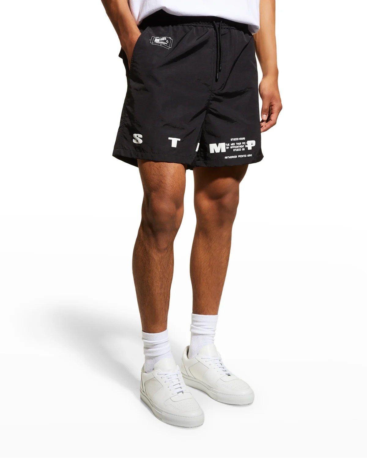 Missoni Men's Long Macro Zigzag Swim Trunks Neiman Marcus