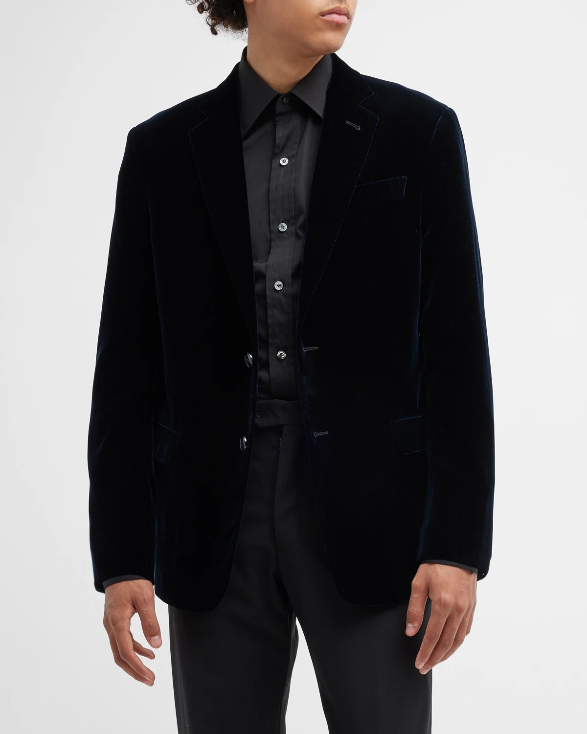 TOM FORD Men's Fluid Velvet DoubleBreasted Dinner Jacket Neiman Marcus