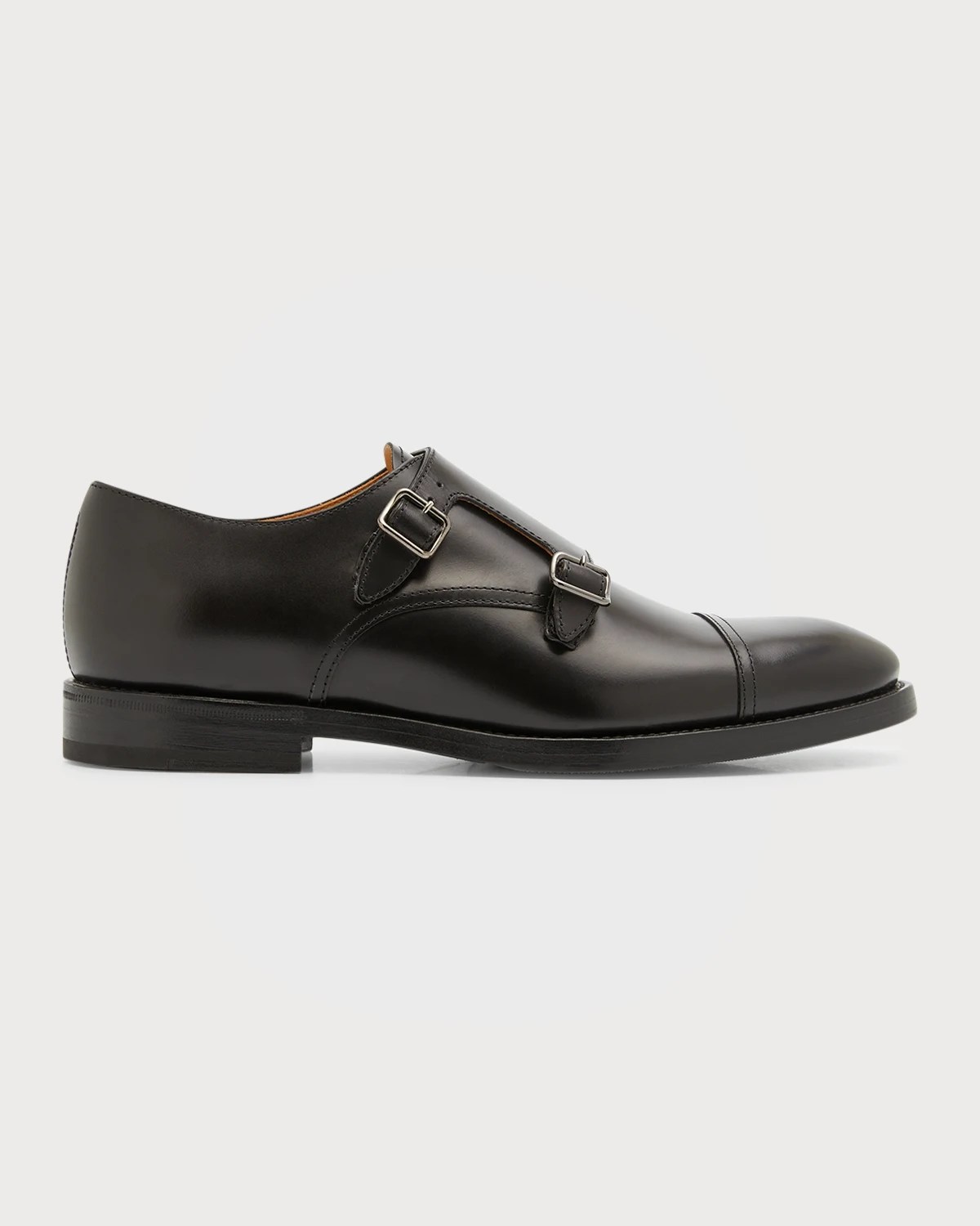 Prada Men's Saffiano Leather Monk Strap Loafers Neiman Marcus