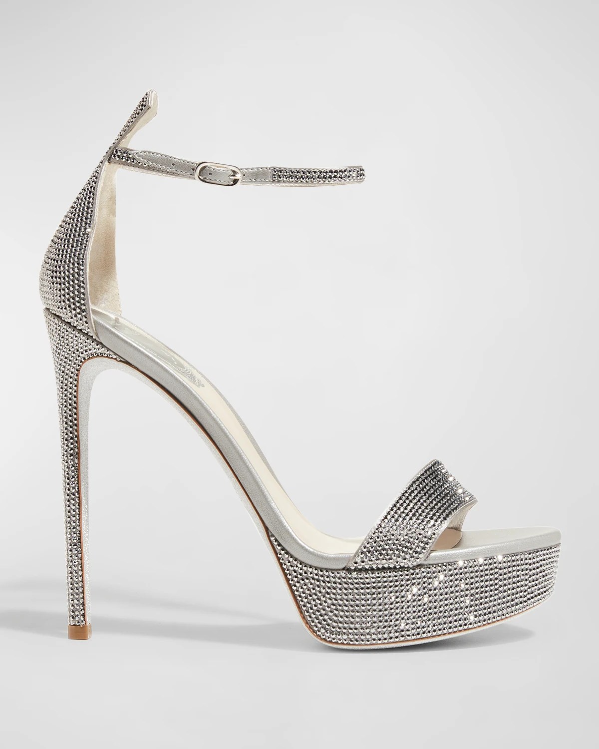 Jimmy Choo Saeda Crystal AnkleStrap Platform Sandals Neiman Marcus