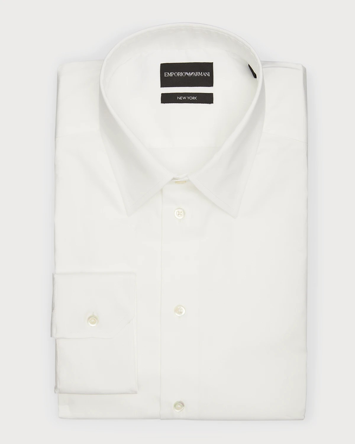Emporio Armani Men's Cotton Dress Shirt Neiman Marcus