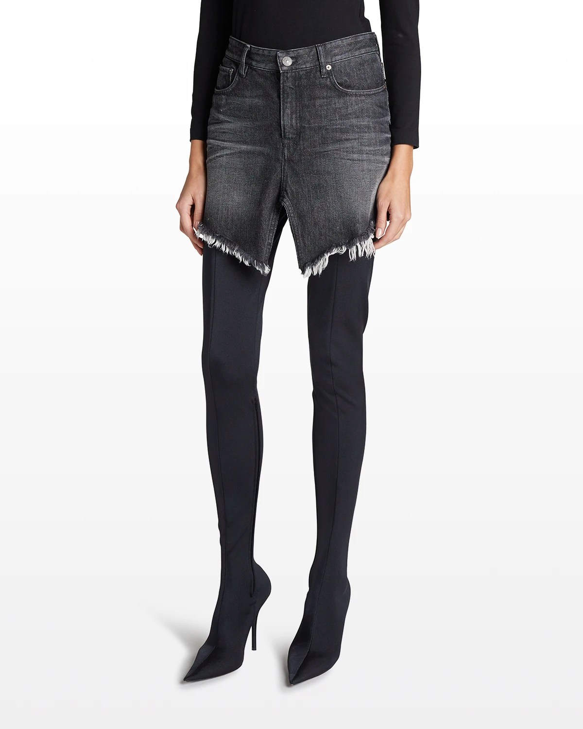 Dolce&Gabbana Patchwork Denim Mini Skirt Neiman Marcus