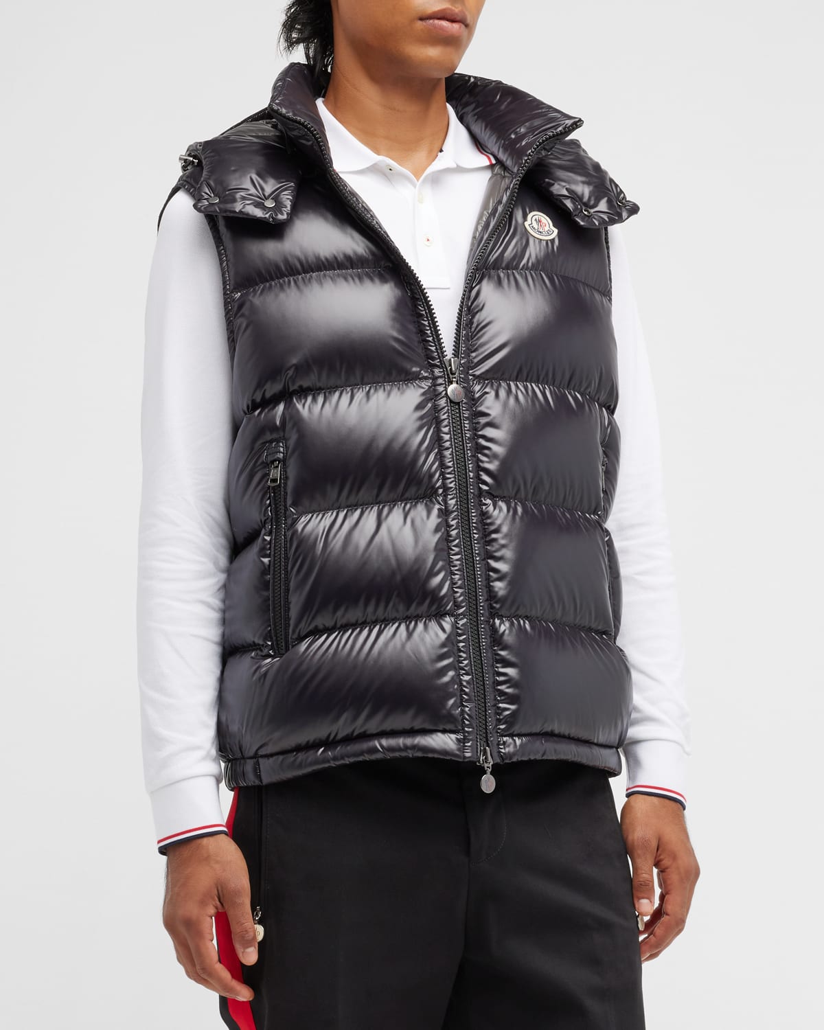 OffWhite Men's Down Puffer Vest w/ Detachable Hood Neiman Marcus
