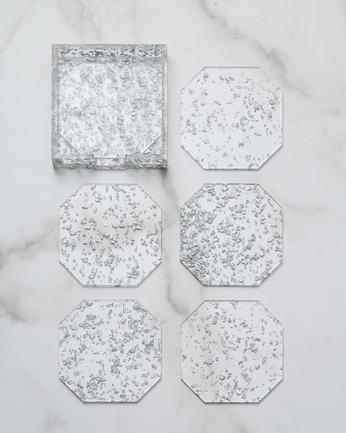 Kim Seybert Stardust Coasters, Set of 6 Neiman Marcus