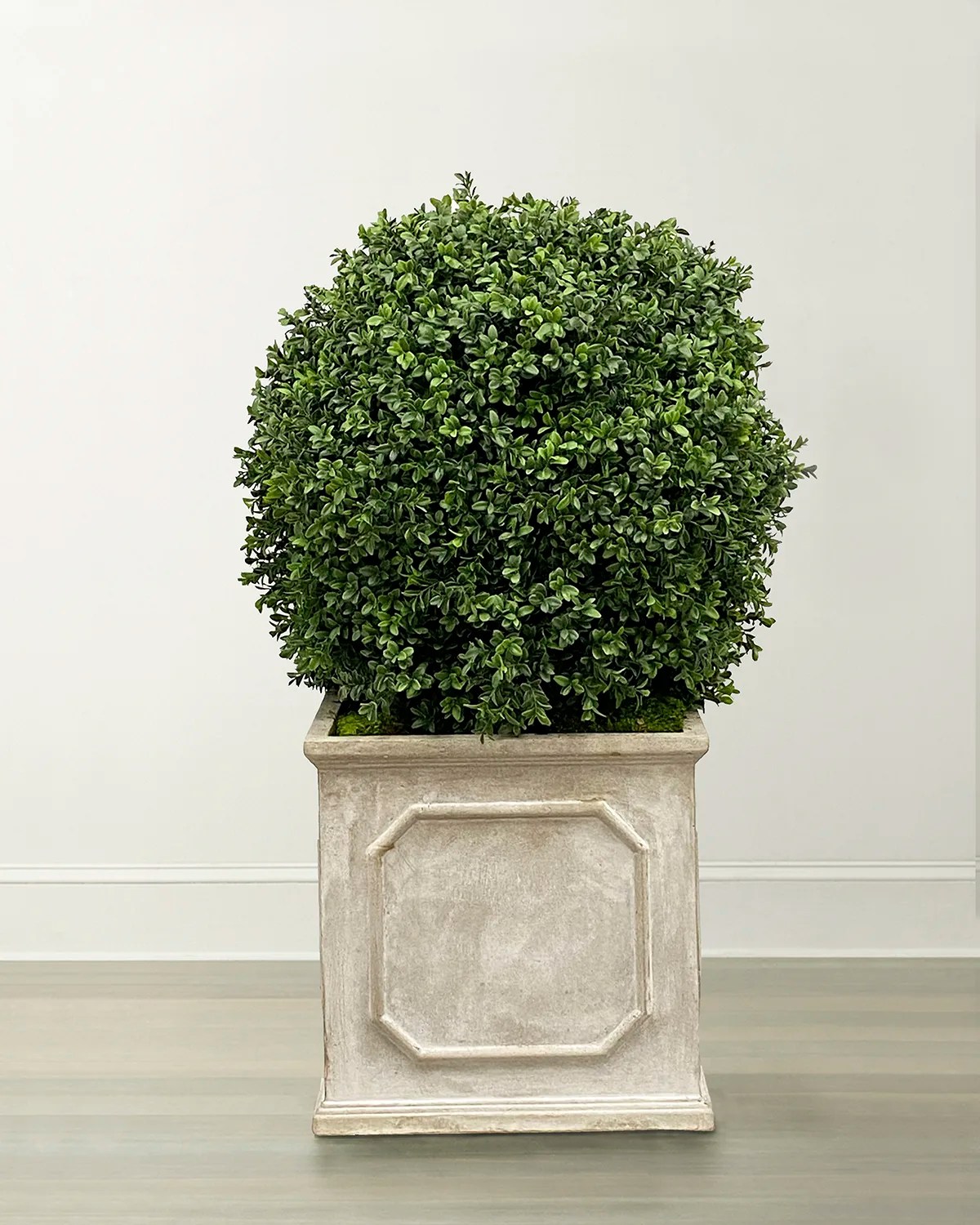 Winward Faux Boxwood Ball Topiary Plant in Planter, 36"T Neiman Marcus