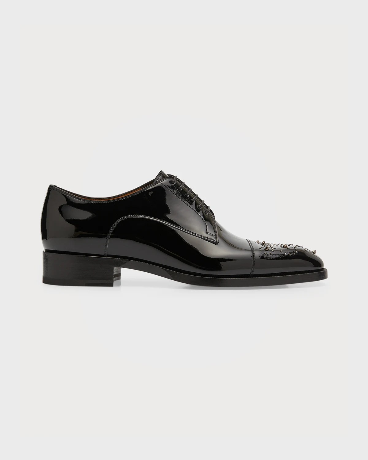 Christian Louboutin Men's Corteo Patent Leather Oxford Shoes Neiman
