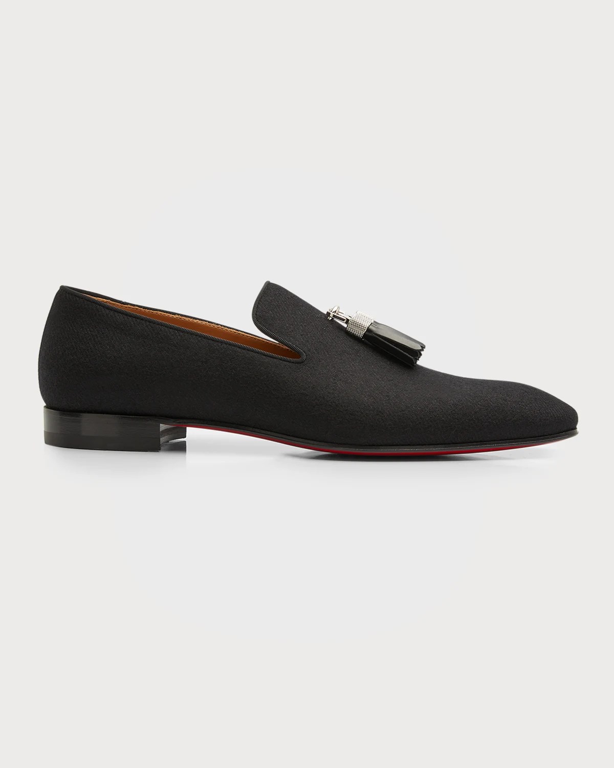 Christian Louboutin Men's Dandelion Velour SlipOn Loafers Neiman Marcus