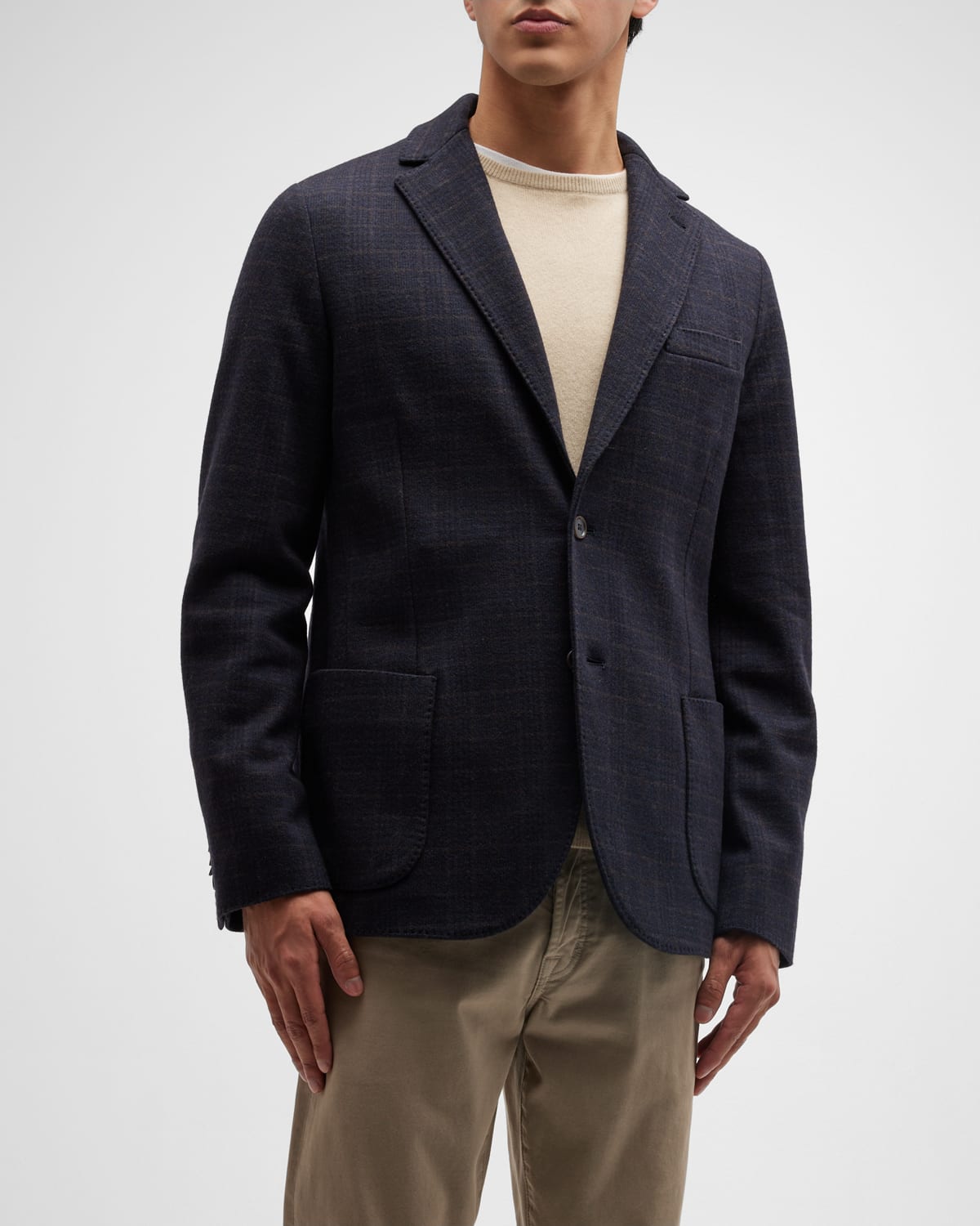 Amicale Men's Wool Sweater Blazer Neiman Marcus