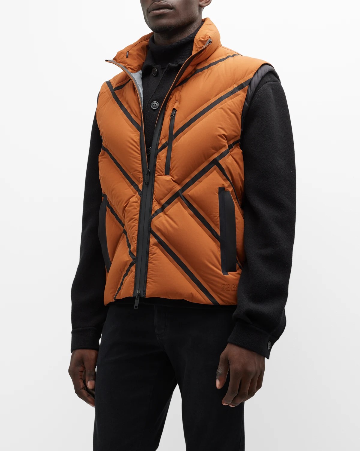 Brunello Cucinelli Men's Quilted Down Nylon Vest Neiman Marcus