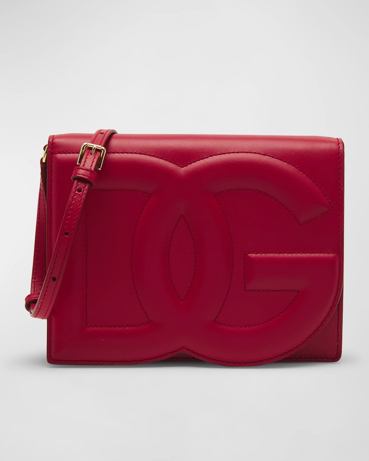 Dolce&Gabbana DG Logo Patent Leather Shoulder Bag Neiman Marcus