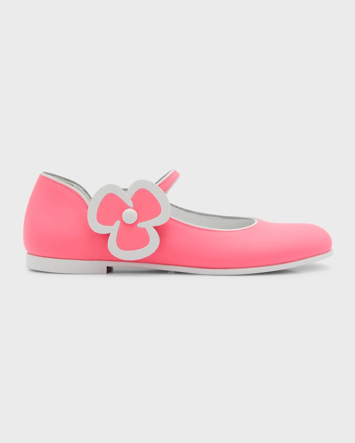Christian Louboutin Girl's Melodie Scalloped Ballerina Flats, Toddlers