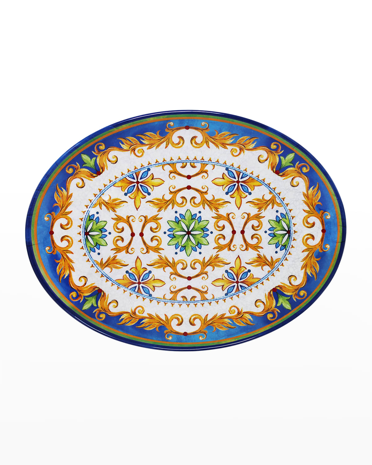 Le Cadeaux Capri Oval 16" Platter Neiman Marcus