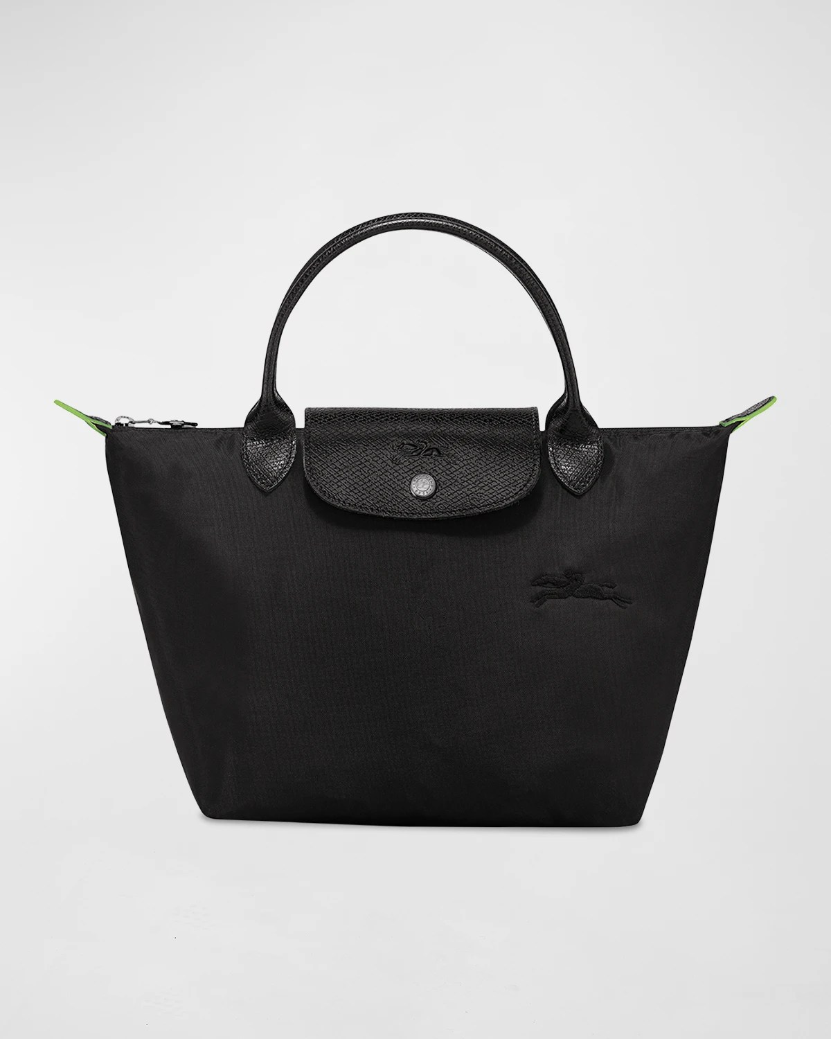 Longchamp Le Pliage Green Nylon TopHandle Bag Neiman Marcus
