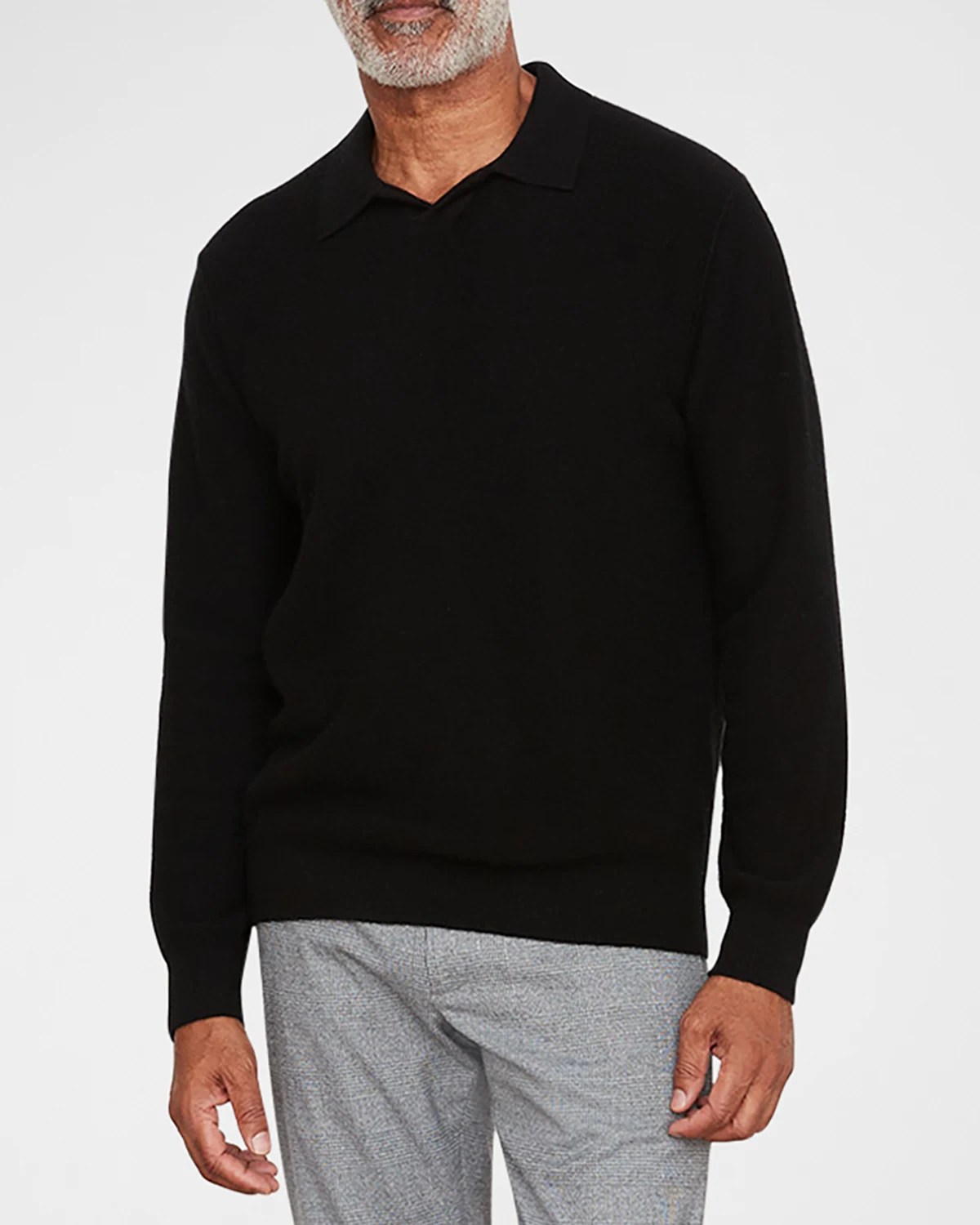Vince Men's Boiled Cashmere Polo Shirt Neiman Marcus