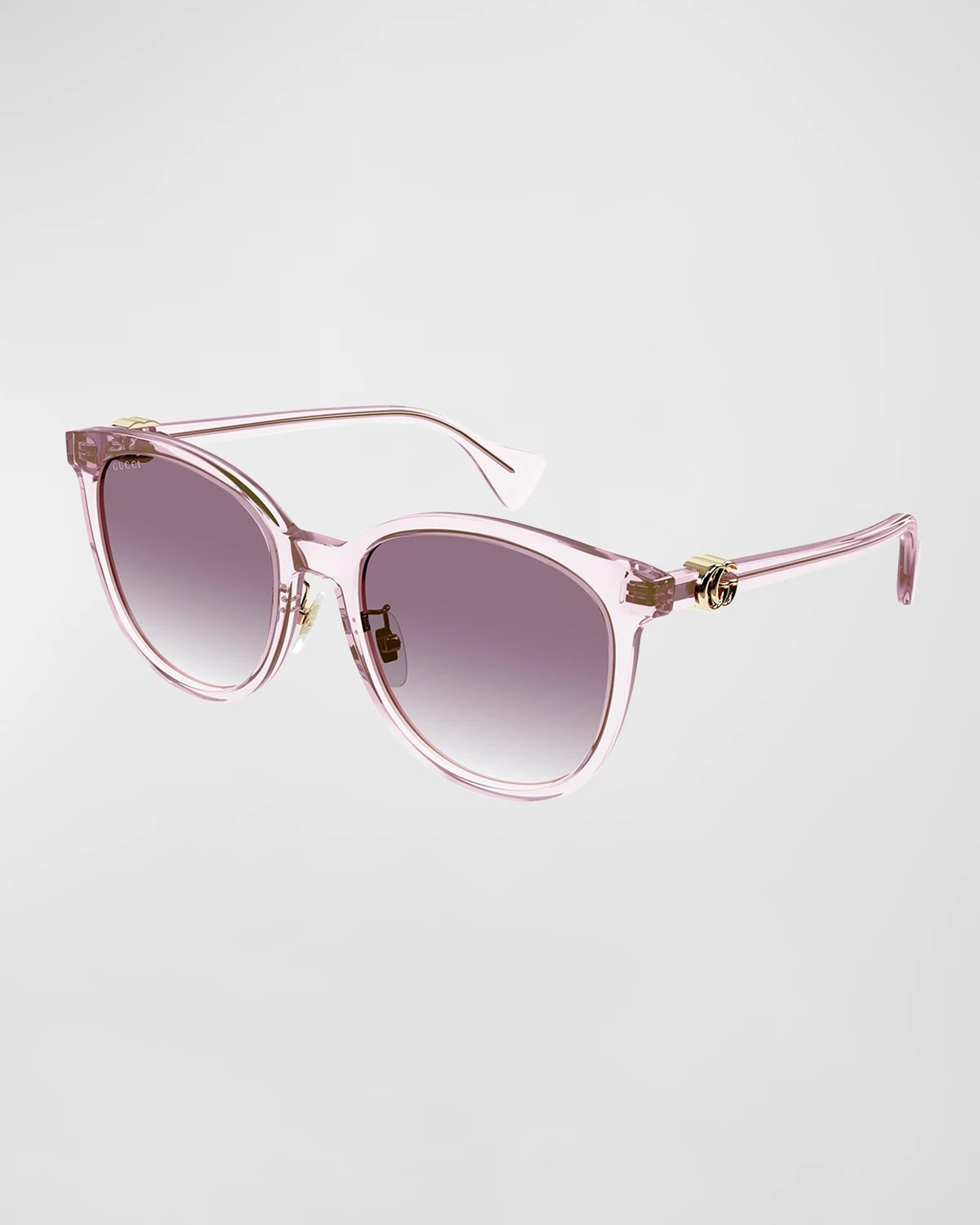 Gucci Logo Round Acetate Sunglasses Neiman Marcus