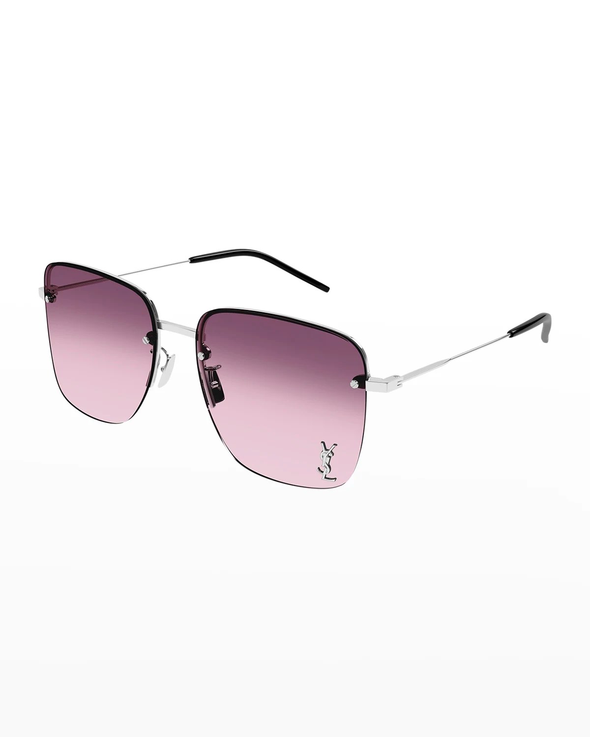 Saint Laurent YSL Square Acetate Sunglasses Neiman Marcus