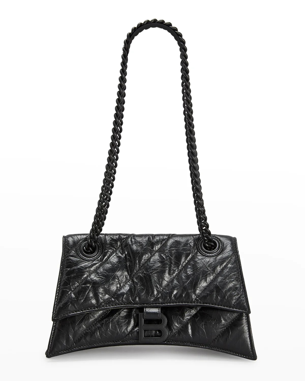 Balenciaga Crush Medium Quilted Chain Shoulder Bag Neiman Marcus