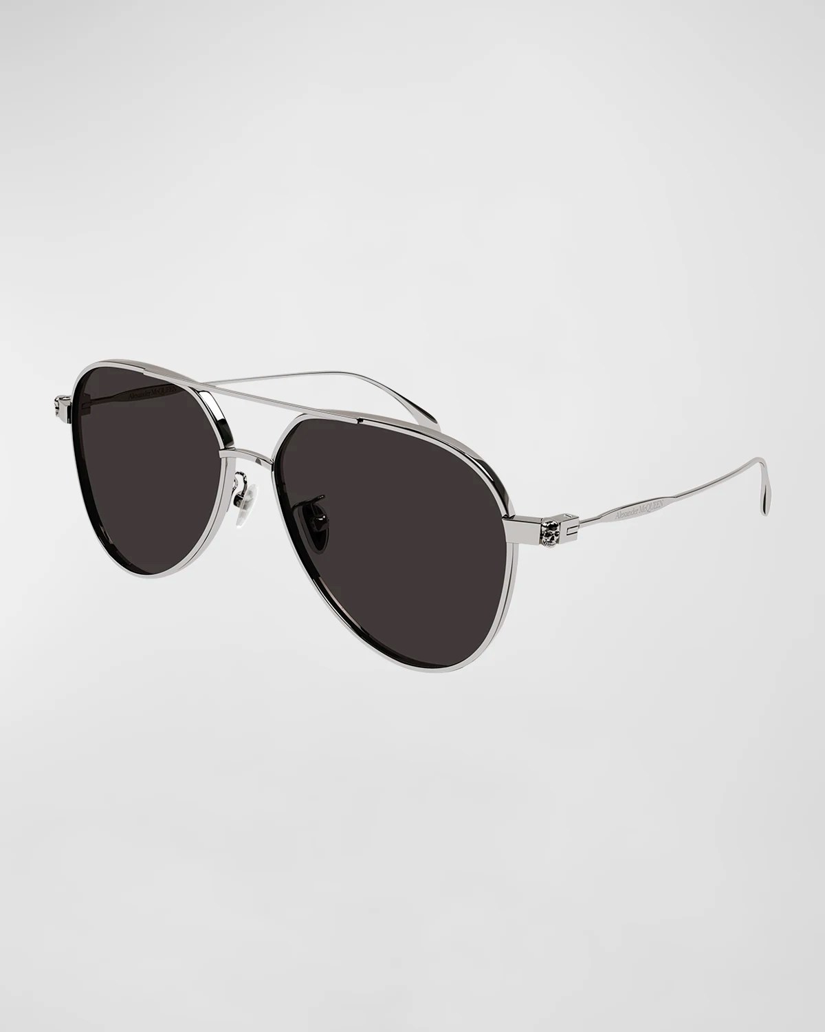 dunhill Men's Metal Aviator Sunglasses Neiman Marcus
