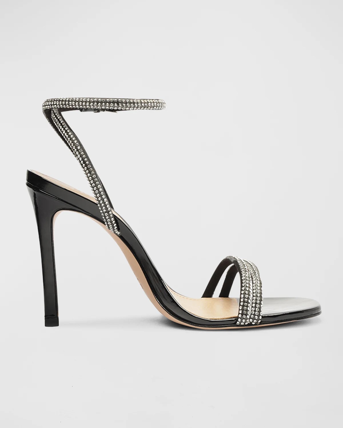 Schutz Jewell Crystal AnkleStrap Sandals Neiman Marcus