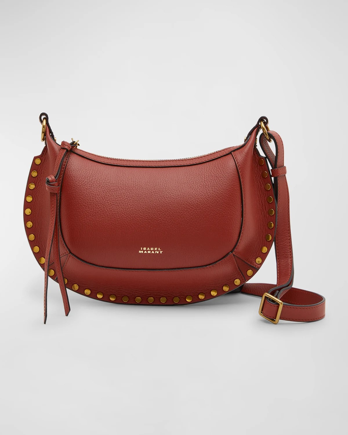 Isabel Marant Oskan Moon Suede Shoulder Bag Neiman Marcus