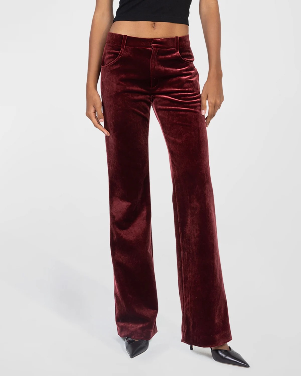 SLEEPING WITH JACQUES WideLeg Velvet Pants Neiman Marcus