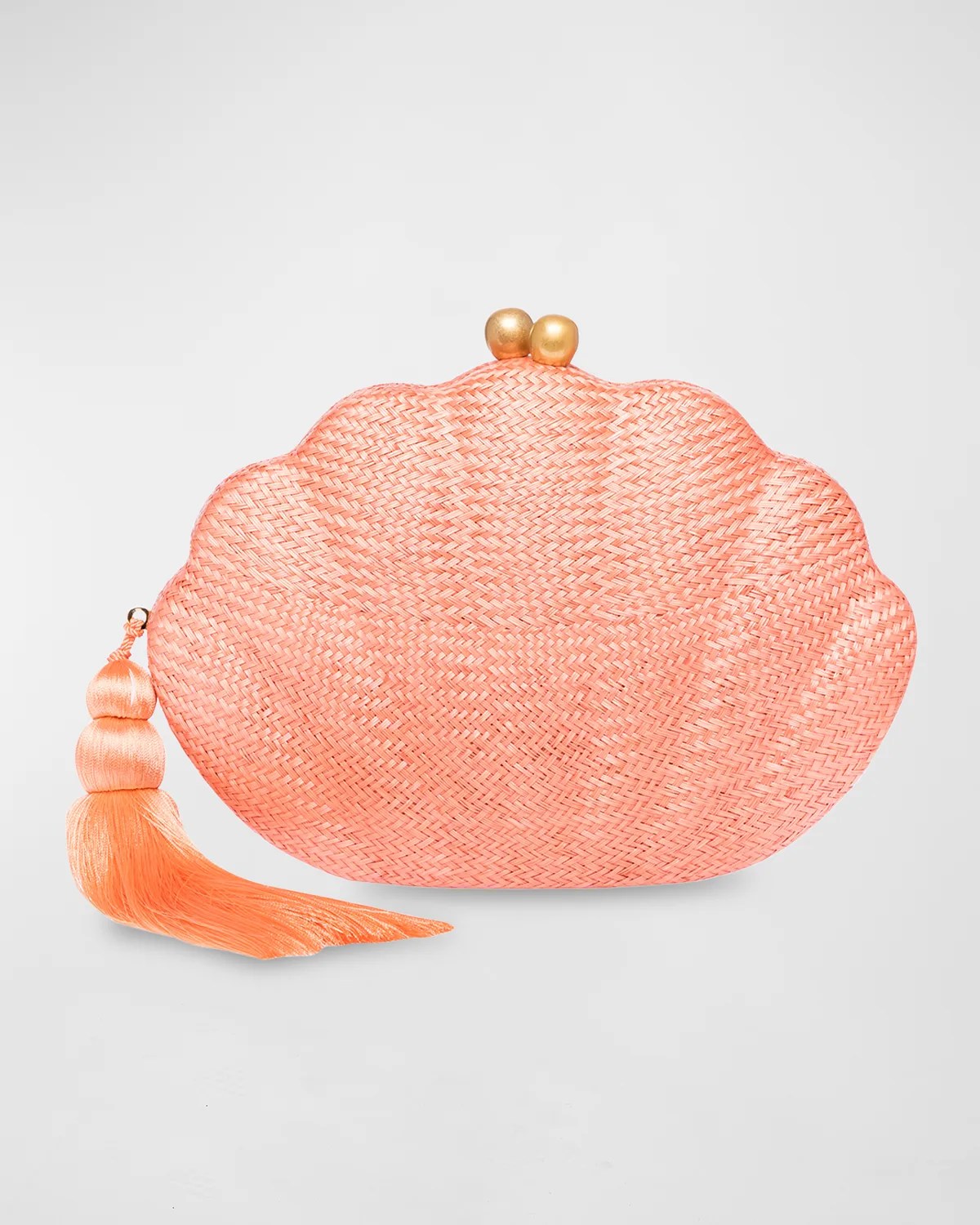 Rafe Joanna Straw Clutch Bag w/ Chain Strap Neiman Marcus