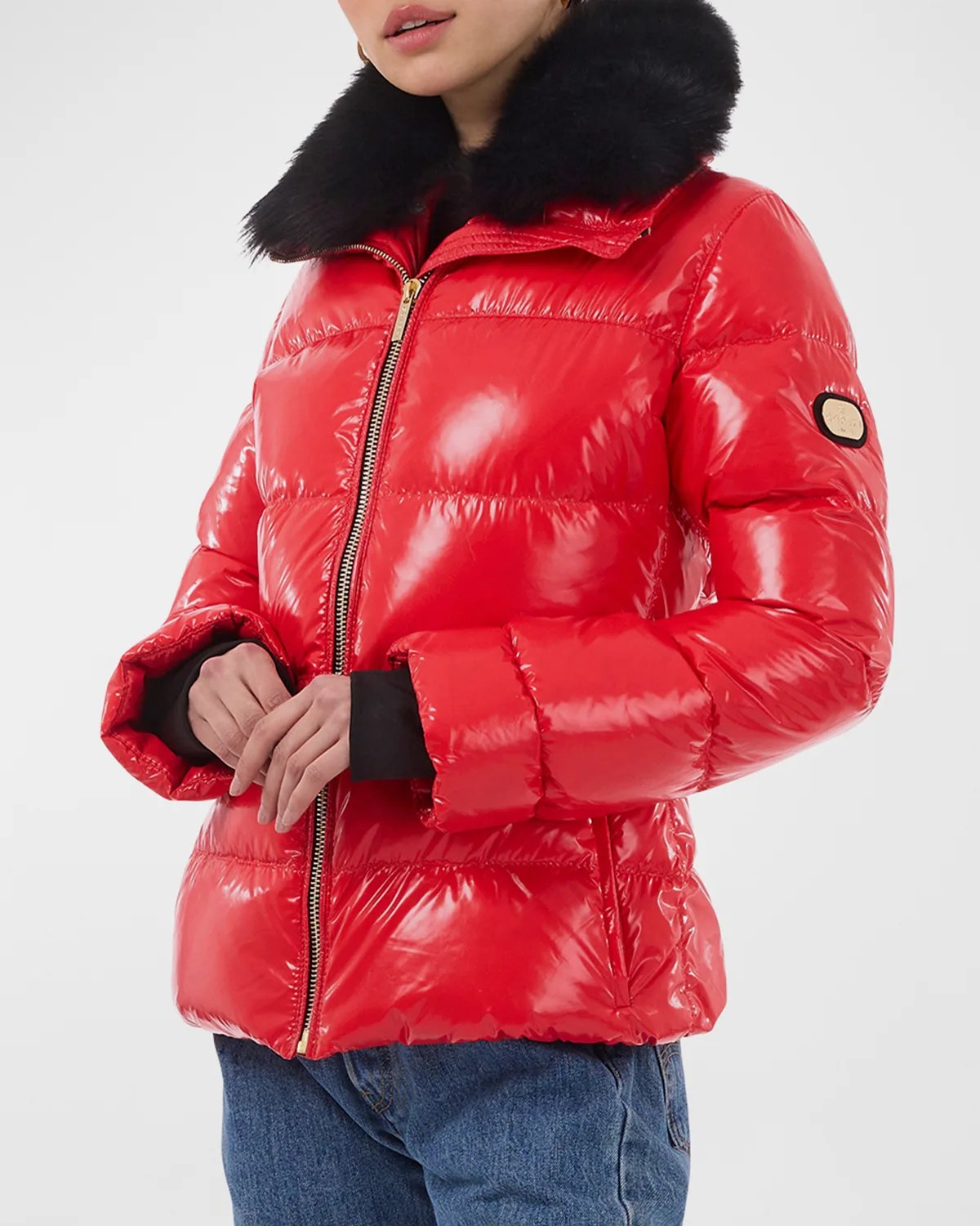 Gorski ApresSki Jacket With Detachable Toscana Lamb Collar Neiman Marcus