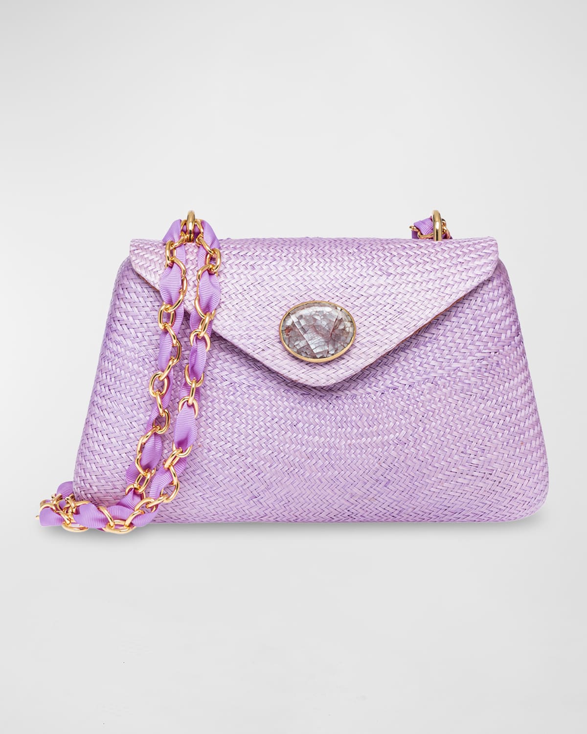 Rafe Rocio Straw Chain Shoulder Bag Neiman Marcus