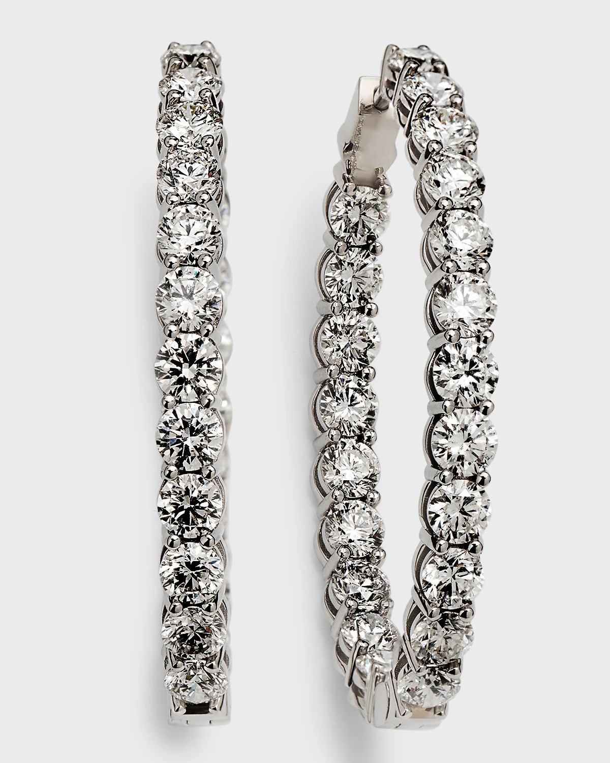 Neiman Marcus Diamonds 18K Yellow Gold Round Diamond GH/SI Medium Oval