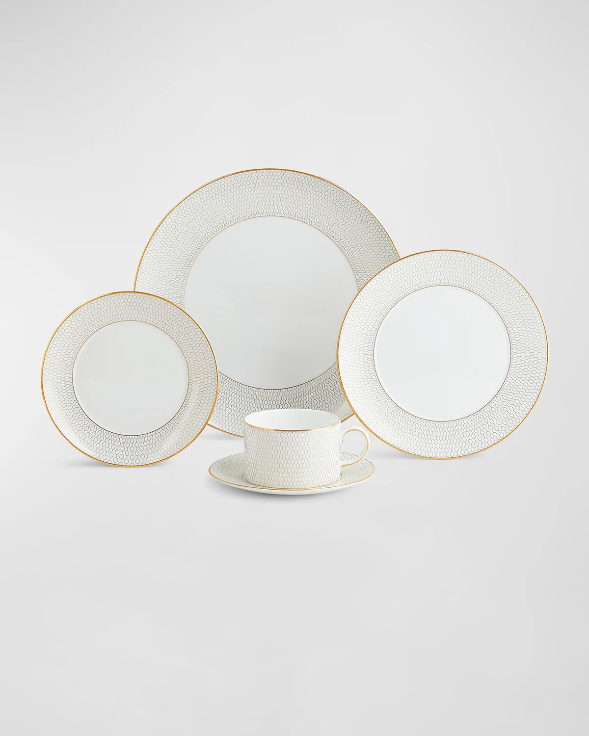 Wedgwood Hibiscus 5Piece Place Setting Neiman Marcus