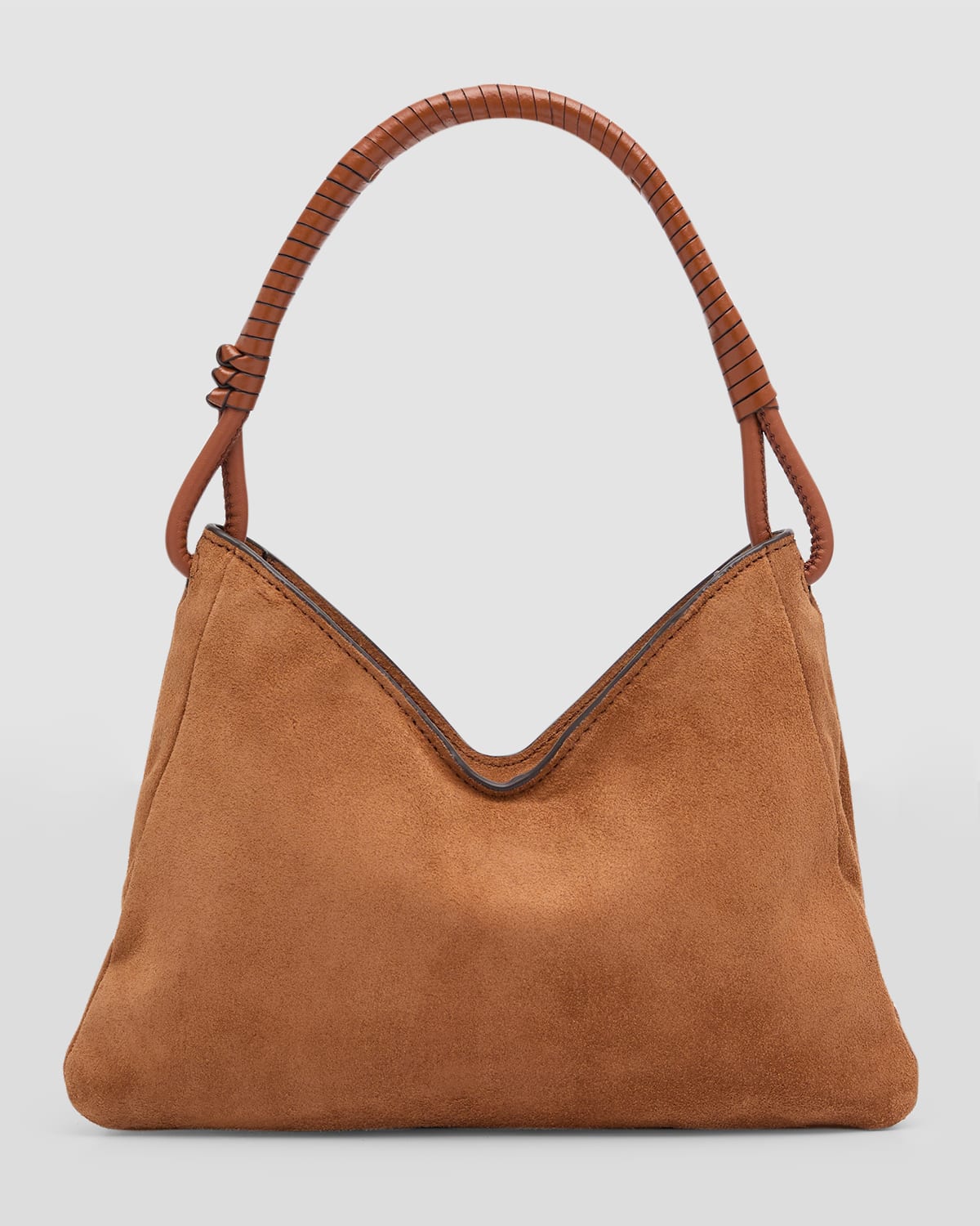 Staud Ollie Zip Leather Shoulder Bag Neiman Marcus