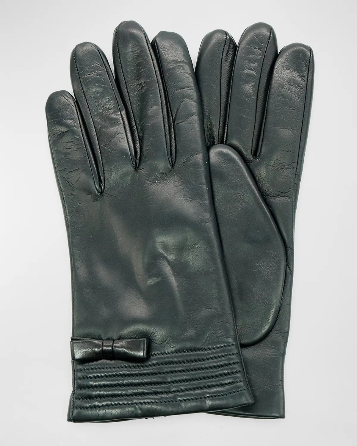 Portolano Buckle Leather Gloves Neiman Marcus