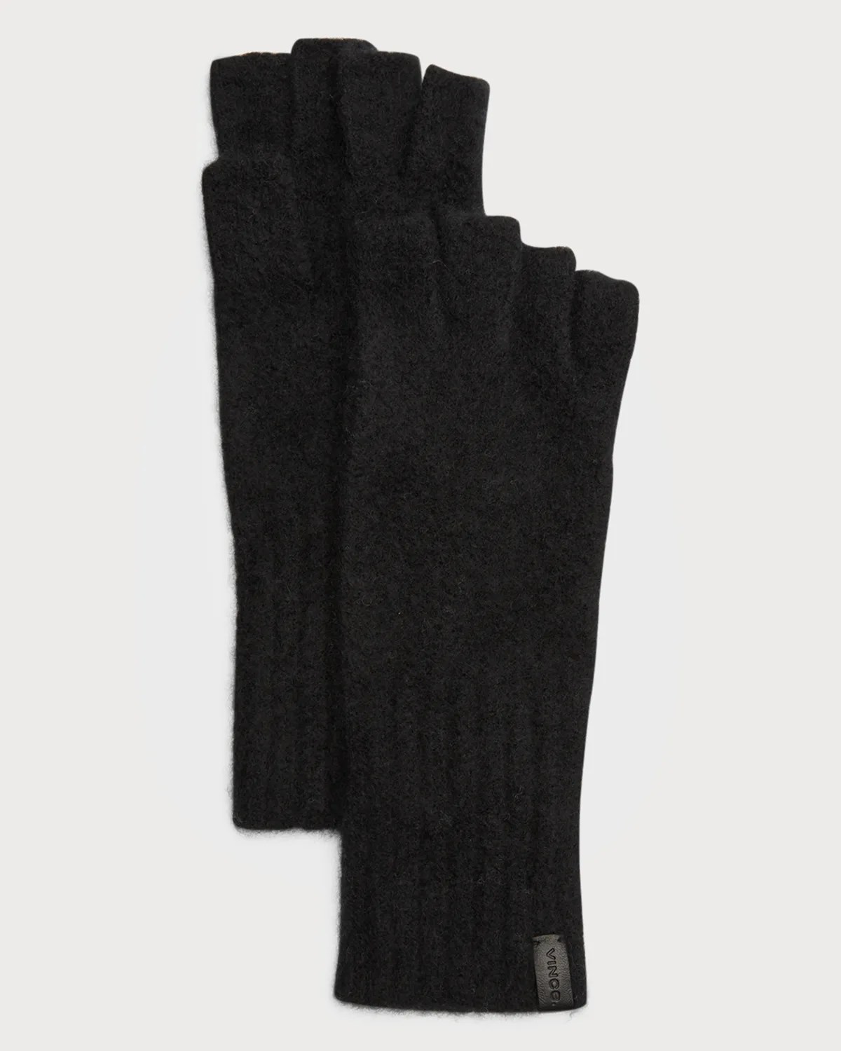 Vince Ribbed Cashmere Fingerless Gloves Neiman Marcus