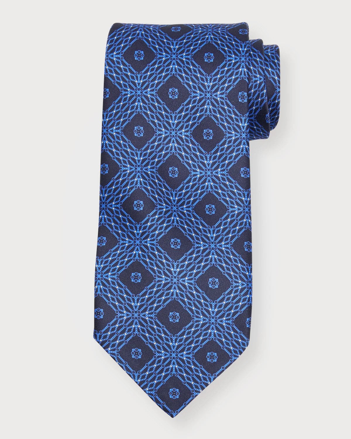 Stefano Ricci Men's GeometricPrint Silk Tie Neiman Marcus