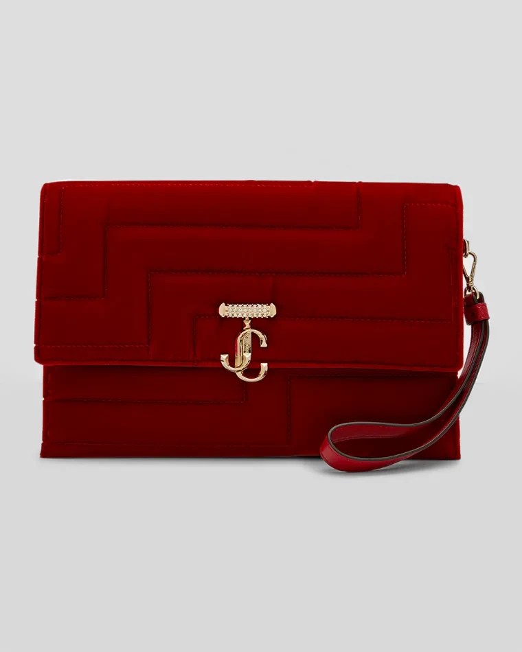 Jimmy Choo Bonny Ruched Satin Clutch Bag Neiman Marcus