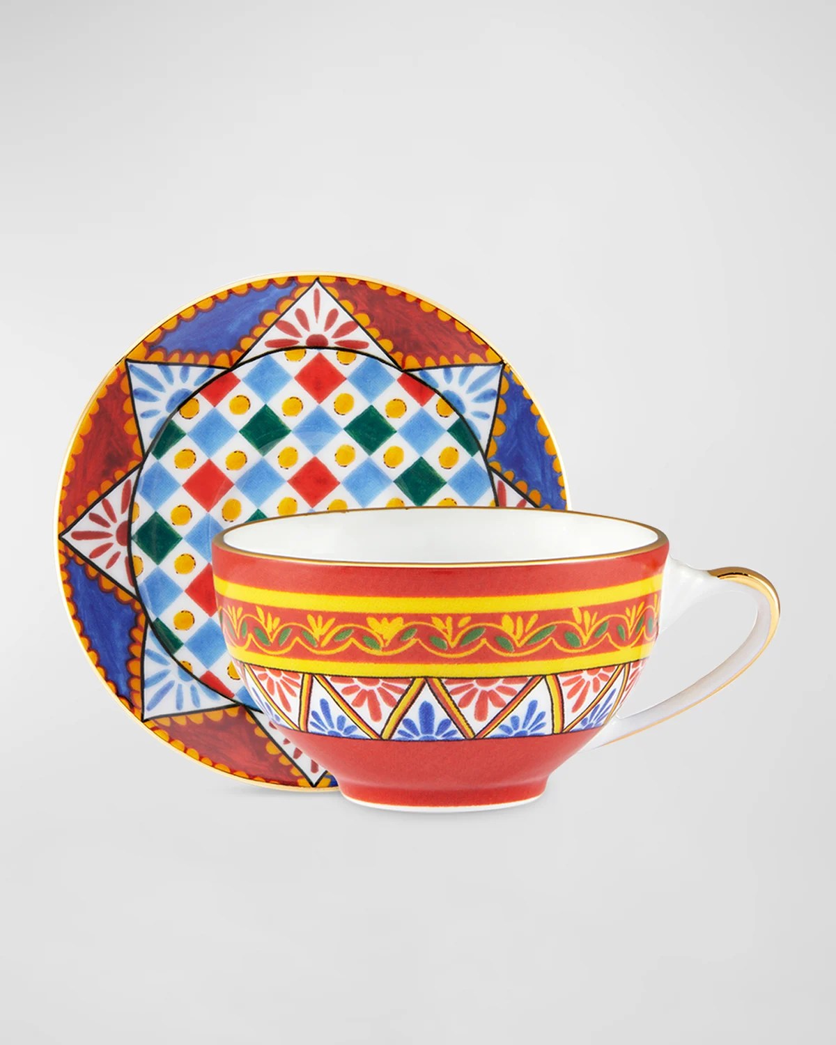 Dolce&Gabbana Casa Blu Mediterraneo Espresso Cup and Saucer Set